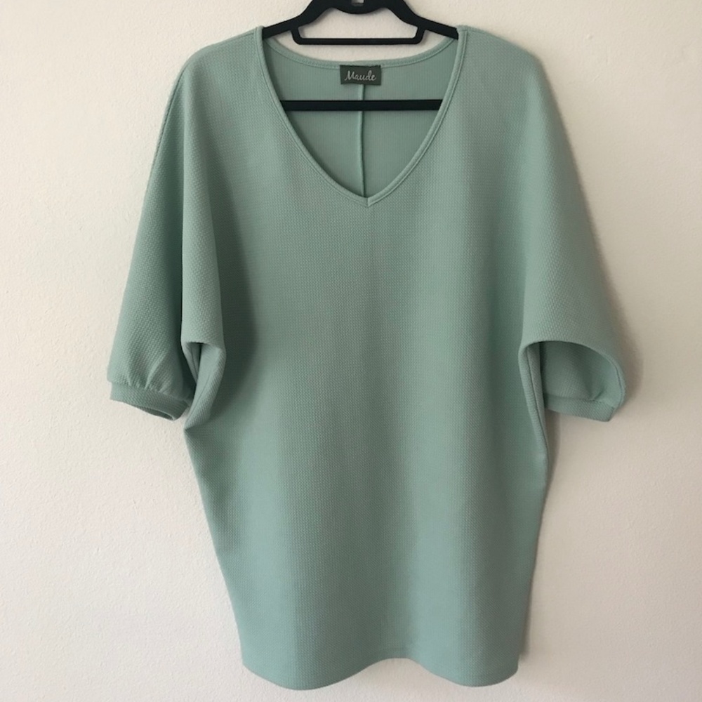 Anthropologie Maude Dolman Style Tunic Mint Size M